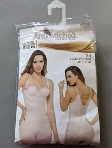 Ann Michell 1041 Titi High Compression Knee Length Shapewear Post Surgery Blk M - Picture 1 of 8