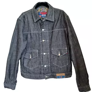 Coogi Jacket Mens X Large Black Denim Down Under Blue Australia NEW - Picture 1 of 13