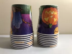 DOS paquetes de 8 tazas vintage de fiesta frías/calientes de Halloween - creaciones de fiesta - Imagen 1 de 3
