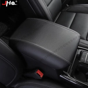 Leather Car Center Console Lid Armrest Cover Pad Skin for Ford Explorer 2020 US - Foto 1 di 12