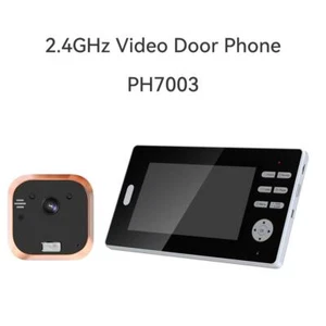 Monitor campanello telecamera IR Peephole segnale interno 2.4G con batteria registrazione video - Foto 1 di 14