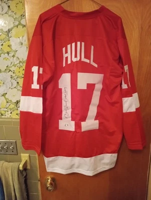 Brett Hull Signed jersey Beckett BQ67291 - Image 1 of 4