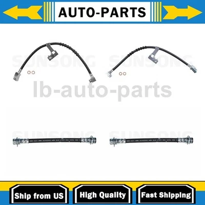 Sunsong Brake Hose Line Front Rear 4x For Dodge Spirit 1989 - Image 1 of 4
