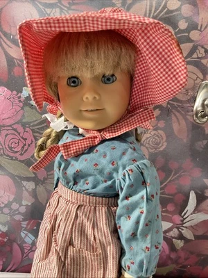 Muñeca de colección Pleasant Company Kirsten cuerpo blanco difícil de encontrar oropel pelo con traje MEET Foto 1 de 4