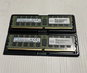 64GB RAM (2x32GB) Kit PC4 DDR4 2R ECC Reg Server Major Brands **TESTED-WORKING** - Picture 1 of 4