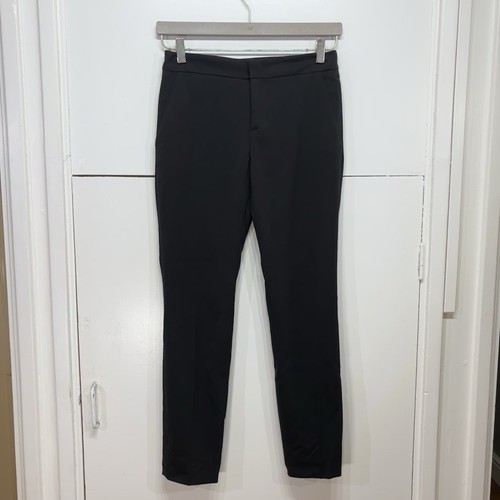 Pantalone rosso Valentino nero lana elasticizzato zip mosca taglia 38 donna workcore