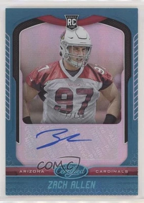 2019 Certified Rookie Signatures Mirror Teal /50 Zach Allen #167 Auto RC - Image 1 of 2