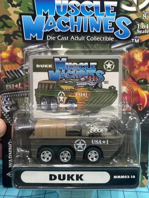 Olive . Rare color MILITARY MUSCLE MACHINES DUKK TANK 1:64 - Image 1 of 4