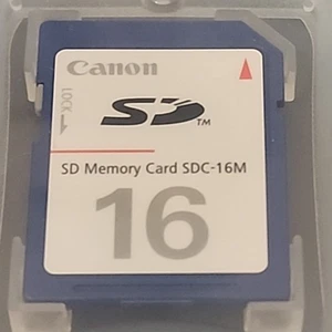 Canon 16MB SD CARD FOR EARLY DIGITAL CAMERA CAMCORDER SDC-16M - Picture 1 of 3