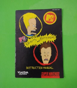 Folleto manual de instrucciones Beavis And Butthead SNES Viacom SOLO MTV 1994 - Imagen 1 de 3