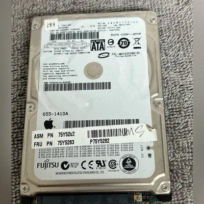 Fujitsu MHY2200BH pn: CA06889-B42800AP HTTM apple: 655-1410A 200GB 2.5 SATA 7416 - Image 1 of 4