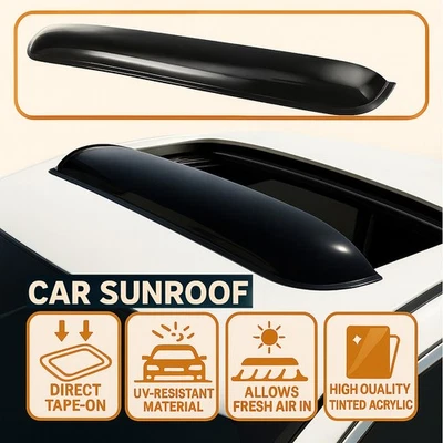 Козырек на крышу лунный щиток 880 мм темный дымчатый для Ford Contour 1998-2000 годов выпуска - Изображение 1 из 4