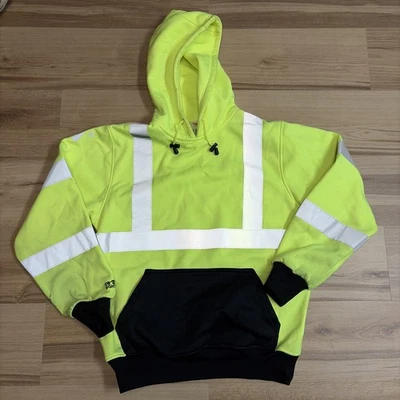 Tingley Estándar Alta Visibilidad Clase 3 Pullover Sudadera con Capucha Fluorescente Talla Mediana Foto 1 de 4