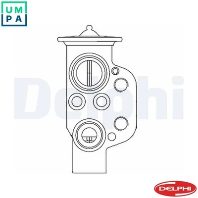 EXPANSION VALVE AIR CONDITIONING CB1004V FOR AUDI CCZC/CPSA/CULB/CULC 2.0L 4cyl - Image 1 of 4