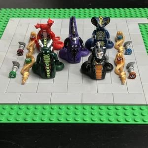 LEGO Minifigure Lot 5 Snake Generals FANGTOM PYTHOR SCALES KAPU'RAI Staffs C7 13 - Picture 1 of 4
