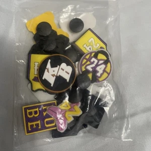 16 PC KOBE BRYANT LEBRON JAMES NBA LA LAKERS BASKETBALL Shoe Charms For Crocs - Picture 1 of 2