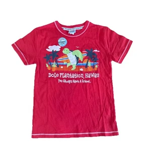 Pocket Pals Organic Cotton Youth Shirt Souvenir Dole Plantation Hawaii Turtle - Picture 1 of 7