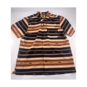 Cinch Hemd Herren mittelbraun hellbraun schwarz Knopfleiste Kurzarm Cowboy Western - Bild 1 von 9