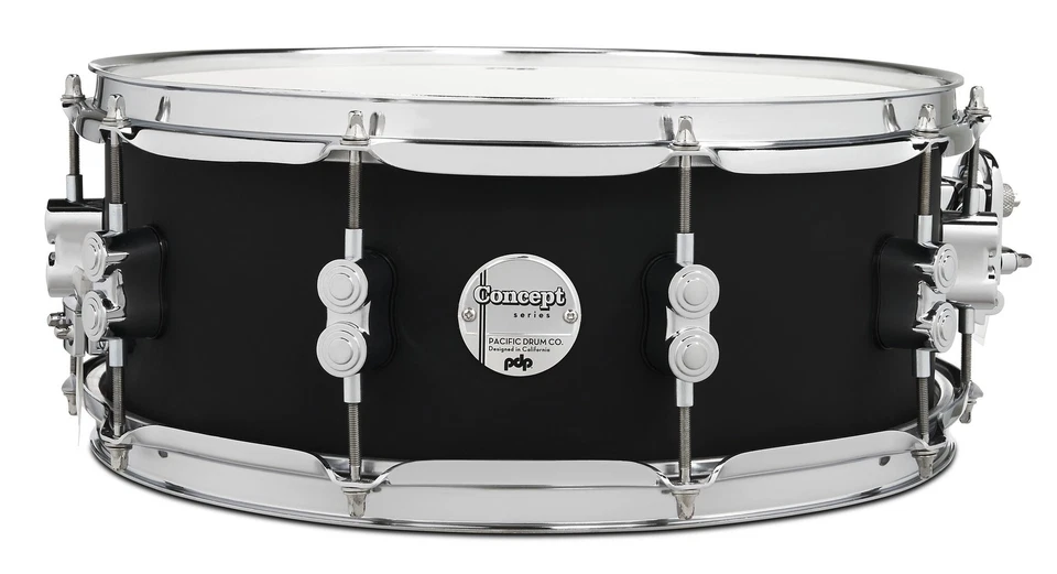 PDP Concept Maple 5.5x14 Satin Black FinishPly Snare - Image 1 of 1