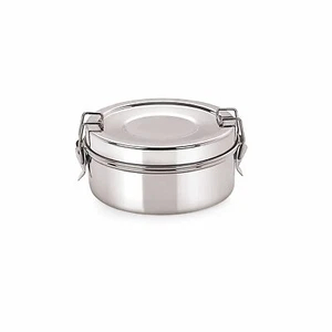 Stainless Steel high quality Round Double Decker Lunch Box-300 ml - Picture 1 of 3