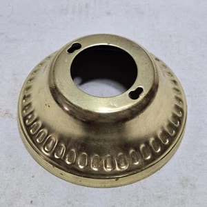 Vtg Ceiling Fan Mounting Canopy Cover - Polished Brass Finish - Picture 1 of 4