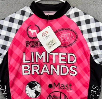 Camisa Primal Adulto Grande Rosa Blanco Bloques de Color Ciclismo Jersey Ropa Activa Hombres NUEVA Foto 1 de 4