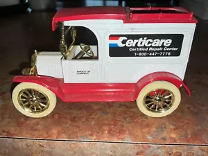 ERTL 1913 FORD MODEL “T” VAN CERTICARE CERTIFIED REPAIR CTR. DIE-CAST COIN BANK - Picture 1 of 7