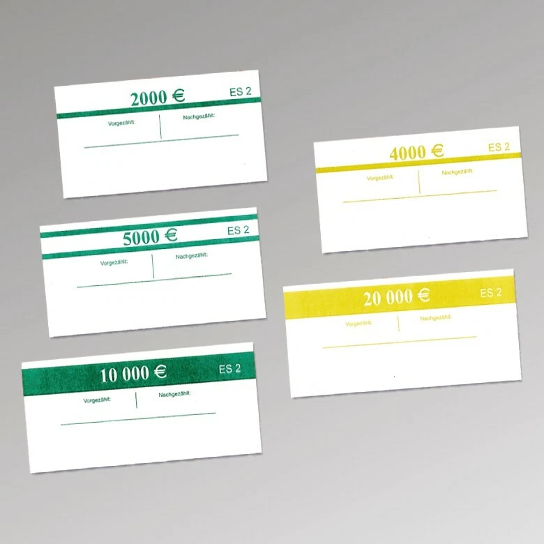 Geldscheinbanderolen EUR 100er-Inhalt für neue 100-€ und 200-€ Banknoten Serie 2 - Bild 1 von 1