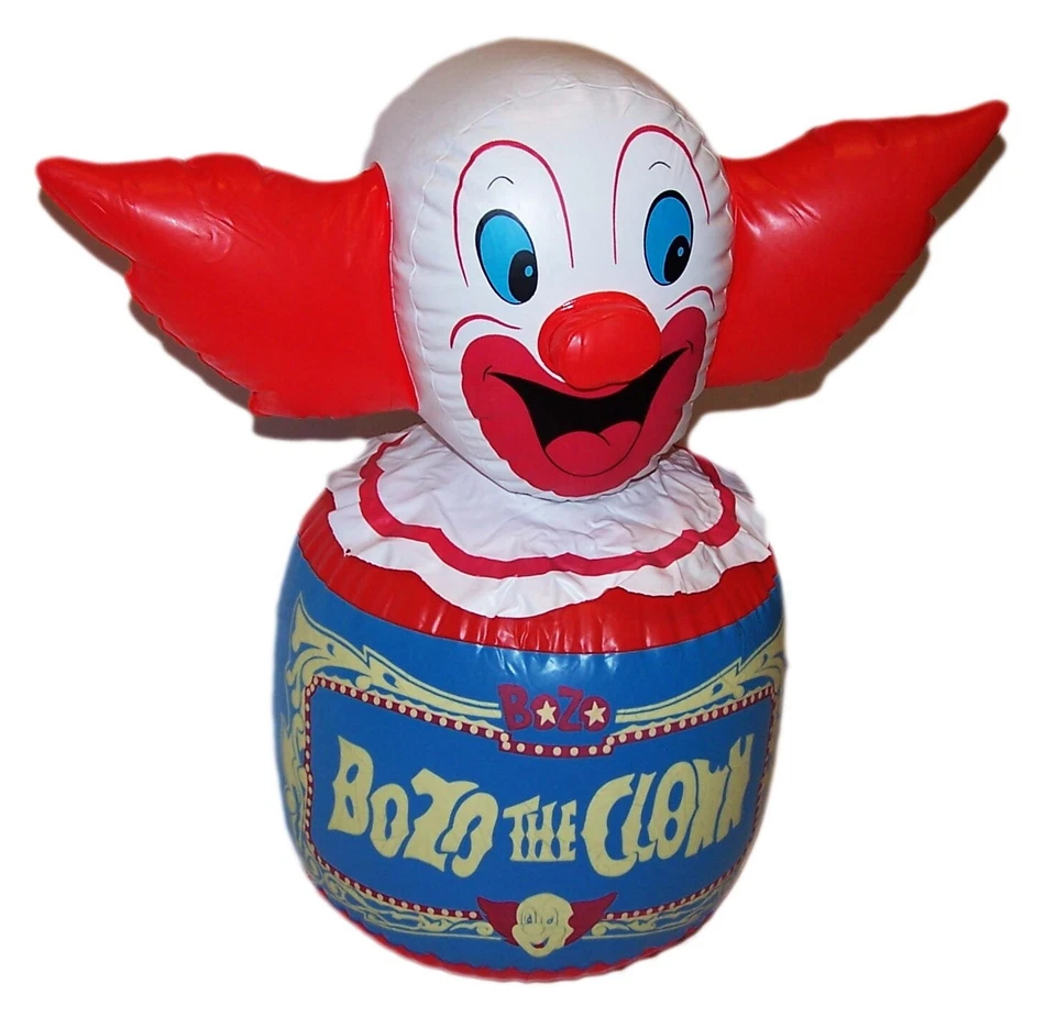 Bozo the Clown Inflatable #5294-4 Larry Harmon Ideal Taiwan Sealed Rare Art MISP - Image 1 of 4