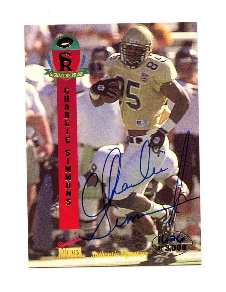 1995 Signature Prime #38 ~ Charlie Simmons ~ Georgia Tech Yellow Jackets ~ EX/NM - Image 1 of 1