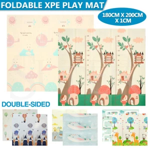 Kids Play Mat Baby Crawling Pad Floor Foldable XPE Non-slip Carpet 200x180cm Pad - Picture 1 of 49
