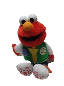 Elmo Abc 123 Talking Plush Sesame Street School Shapes Learning Plush Tested Toy - Picture 1 of 6