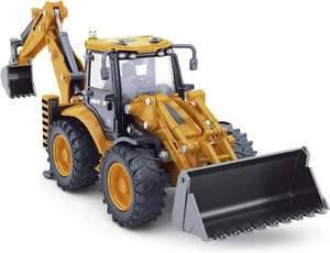Die-Cast Excavator Backhoe Front Loader Truck 1/50 Metal Engineering Vehicle Con - Picture 1 of 6