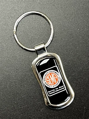 SEMA SHOW Key Ring KEY FOB NEW IN BOX Metal and Lucite 2" Performance Cars Racin - Image 1 of 2