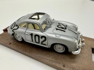 1:43 Brumm Porsche 356 r144 Coupe 1952 Targa Florio Diecast Model Silver Car A B - Picture 1 of 5