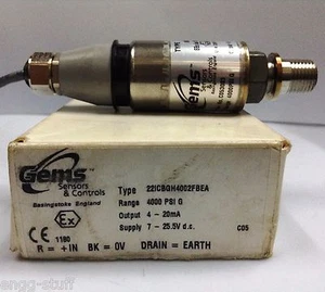 GEMS Intrinsically Safe Pressure Transmitter 221CBGH4002FBEA 4000 psi   - Picture 1 of 3