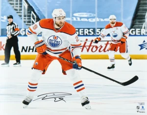 Leon Draisaitl Signed Oilers 16x20 Photo (Fanatics) - Foto 1 di 1