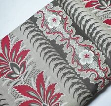 French General Fabric Ville Fleurie Floral Stripe Moda Sew Quilt OOP FAT QUARTER