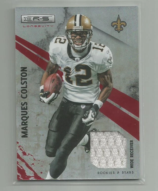 MARQUES COLSTON (Saints) 2010 ROOKIES & STARS LONGEVITY RUBY GAME USED #127/175 - Image 1 of 1