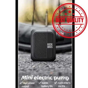 ROCKBROS Electric Air Pump 100PSI Bike Tyre Inflator Rechargeable Portable USB - Picture 1 of 6