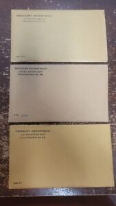 1957, 1958 & 1959 Unopened United States Silver Proof Sets.   Rare
