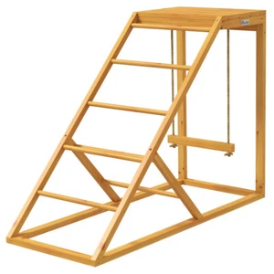 Chicken Activity Play Swing Set w/ Chicken Perches & Hen Ladder Chicken Coop Toy - Picture 1 of 8