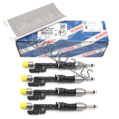 Inyector de combustible genuino OEM 4x Bosch 13537568607 para BMW 535i 335xi 335i N55 3,0 L Foto 1 de 4