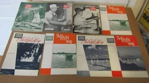 Lot of 9 - 54-57 Central of Georgia Railway The Right Way Company Magazines Used - Picture 1 of 9