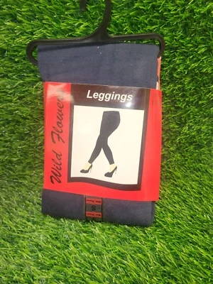 Wild Flowers Women's Spandex Legging, Navy Blue, Small Size NWT Read - Image 1 of 2