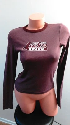 LUCKY BRAND  Long Sleeve  Top Size M(10/14 - Image 1 of 4