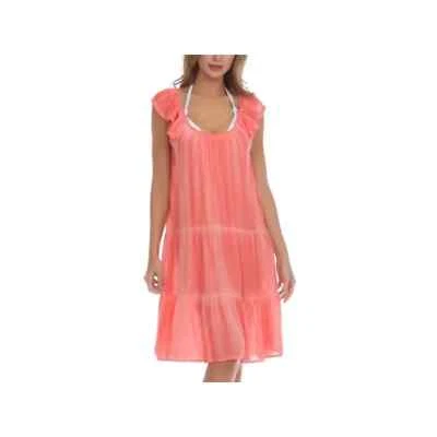 Vestido pulóver para mujer Raviya coral tie dye en capas cuello redondo talla M Foto 1 de 4