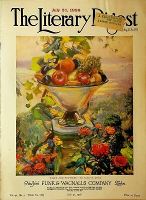 Literary Digest July 31 1926 Babe Ruth Bobby Jones Don Mellett Canton Times - Image 1 of 4