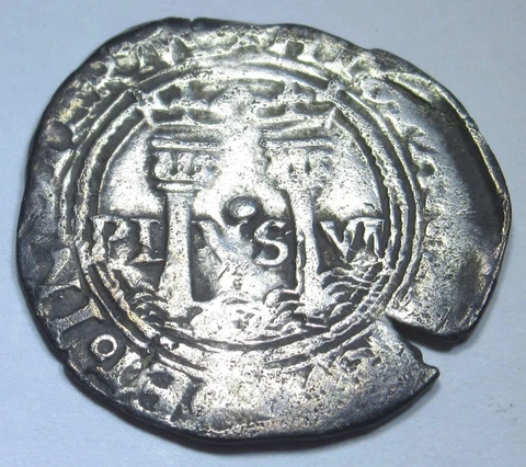 1500's Carlos & Johanna Mexico Silver 1 Reales Antique Colonial Pirate Cob Coin Cover