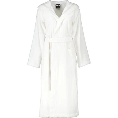 Cawö Home Bademäntel Damen Kapuze Luxury Basics Kapuze 827 weiß - 67 Damen Weiß